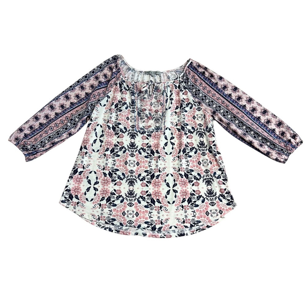 Cottage Coquette Milkmaid Peasant Rustic Rural Feminine Pink Navy Embroidered